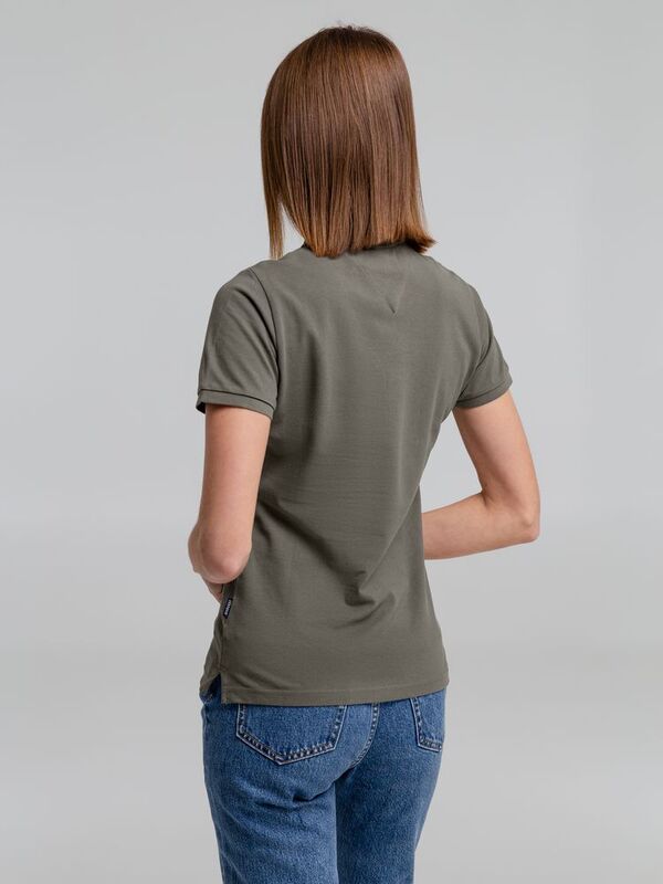 Рубашка поло женская Neptune, темно-серая арт.11130.10