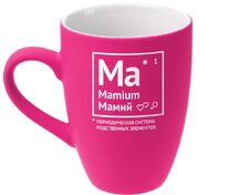 Кружка &laquo;Мамий&raquo; с покрытием софт-тач, ярко-розовая (фуксия) арт.70228.77