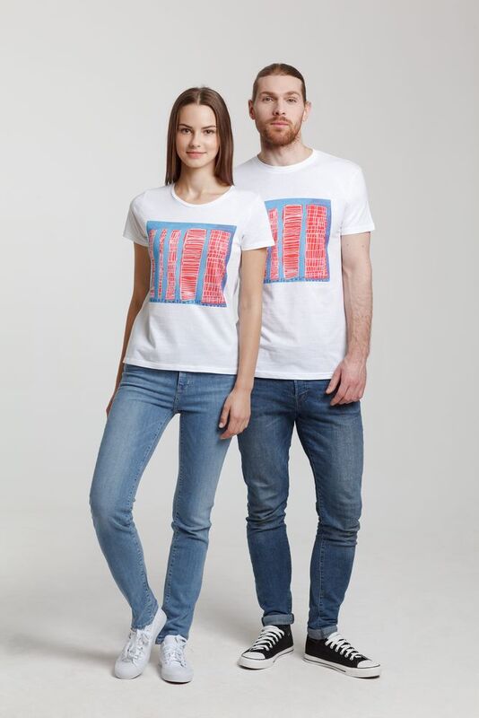 Футболка женская &laquo;Небоскребы&raquo;, белая арт.70243.60