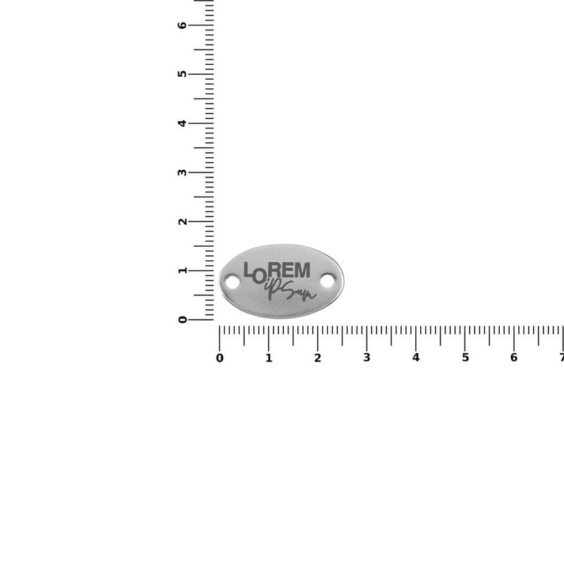 Шильдик металлический Alfa Oval, серебристый арт.13843.10