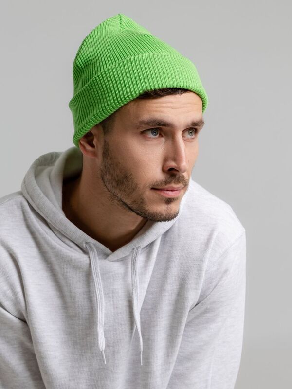 Шапка Life Explorer, зеленая (салатовая) арт.11060.90