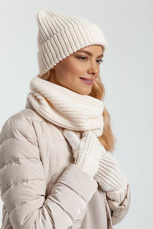 Шапка Nordkyn, молочно-белая арт.10450.60