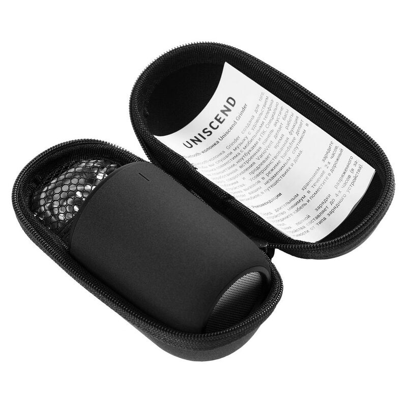 Беспроводная колонка Uniscend Grinder, черная арт.1635.30