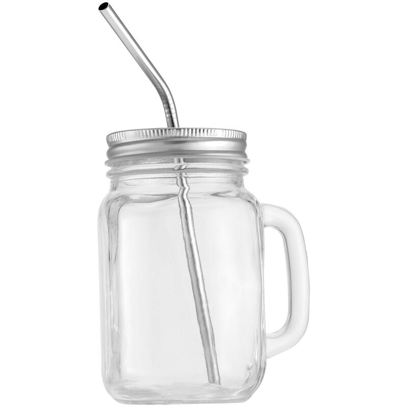 Набор Mellow, с изогнутой трубочкой, серебристый арт.12508.00