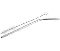 Набор Mellow, с изогнутой трубочкой, серебристый арт.12508.00