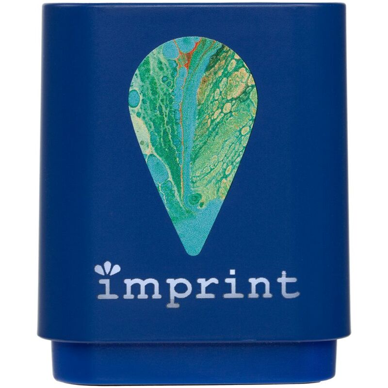 Беспроводная колонка с подсветкой гравировки Glim, синяя арт.12103.40