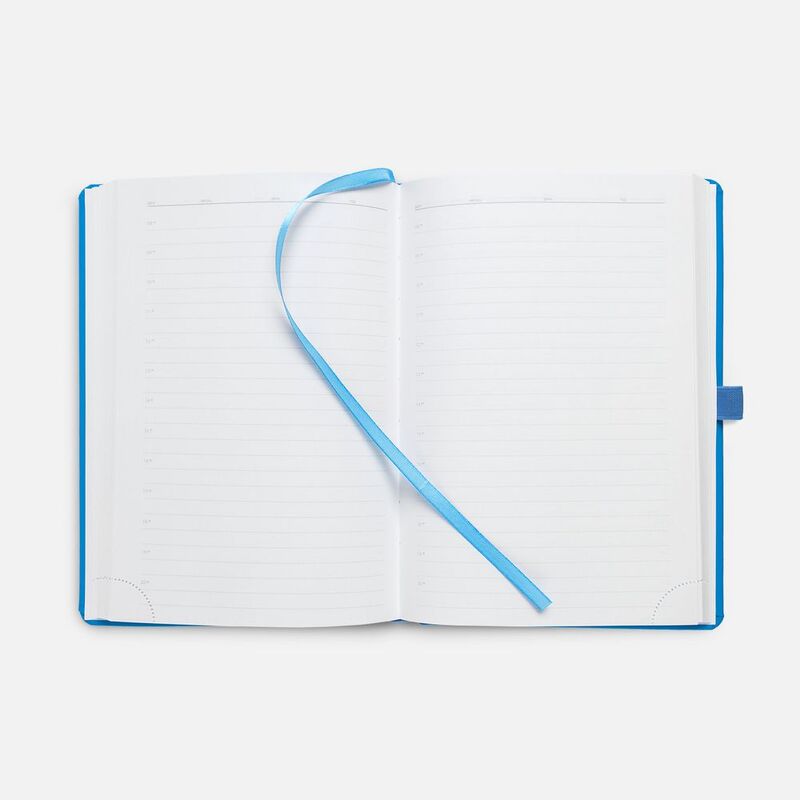 Ежедневник Favor Metal, недатированный, голубой арт.17074.44