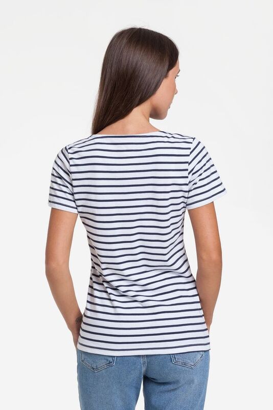 Футболка женская Grand Granat New, белая с синим арт.17344.64