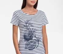 Футболка женская Grand Granat New, белая с синим арт.17344.64