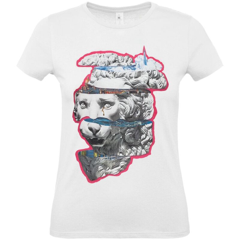 Футболка женская &laquo;Смотри вглубь&raquo;, белая арт.70035.60