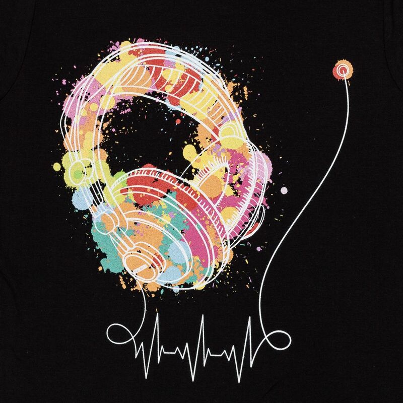 Футболка женская Feel The Beat, черная арт.70197.30