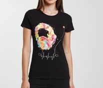 Футболка женская Feel The Beat, черная арт.70197.30