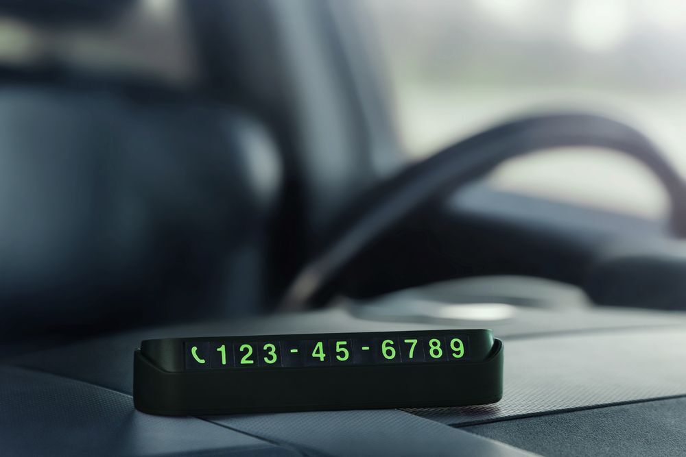 Парковочная визитка Litera, черная арт.12375.30