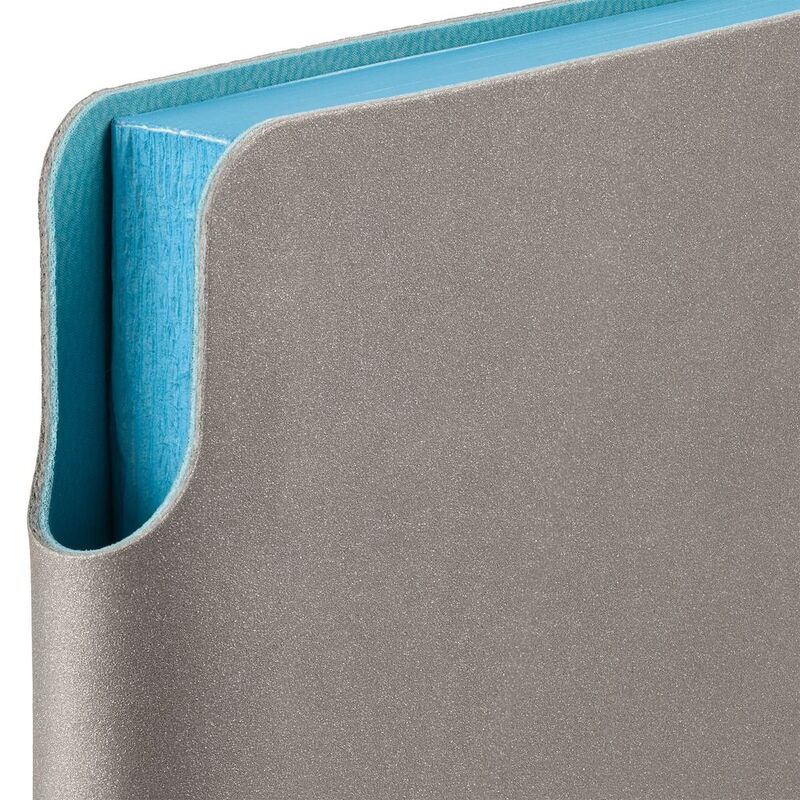 Ежедневник Flexpen, недатированный, серебристо-бирюзовый арт.11087.49