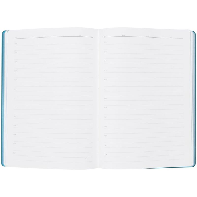 Ежедневник Flexpen, недатированный, серебристо-бирюзовый арт.11087.49