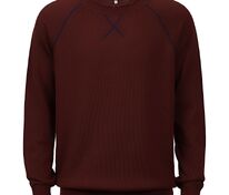 Джемпер Stitch с контрастной отделкой, бордовый с синим арт.12122.55