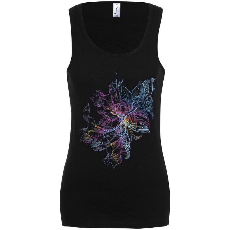 Майка женская Vibrance, черная арт.70044.30