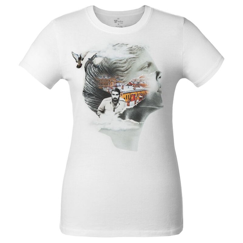 Футболка женская &laquo;Подруга Питер&raquo;, белая арт.70048.60