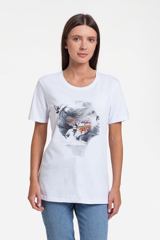 Футболка женская &laquo;Подруга Питер&raquo;, белая арт.70048.60