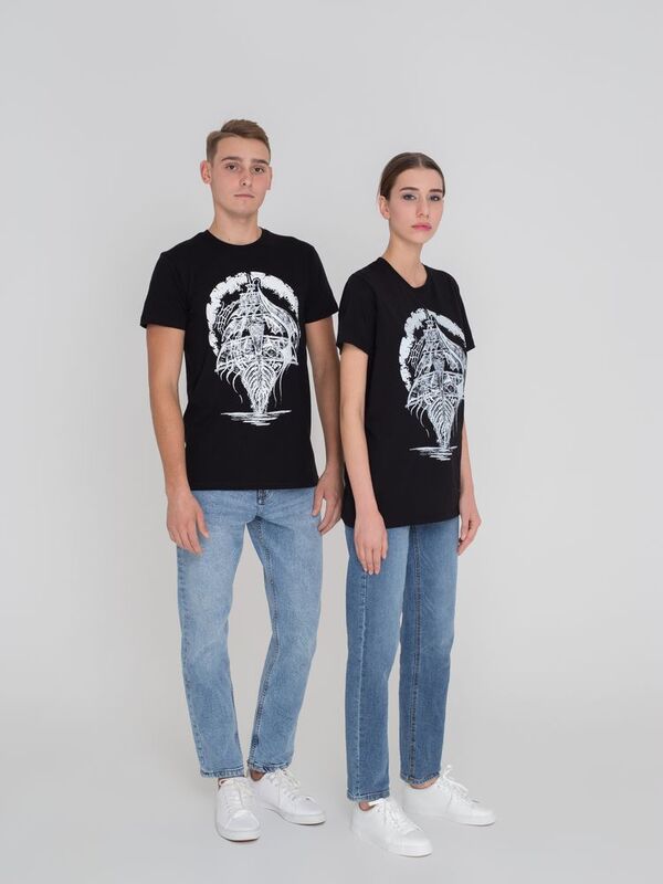 Футболка &laquo;Летучий Голландец&raquo;, черная арт.70066.30