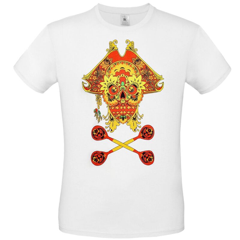 Футболка Yo Ho Hohloma, белая арт.70068.60