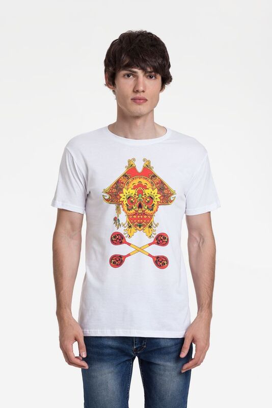 Футболка Yo Ho Hohloma, белая арт.70068.60