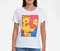 Футболка женская I Don't See You, белая арт.70628.60