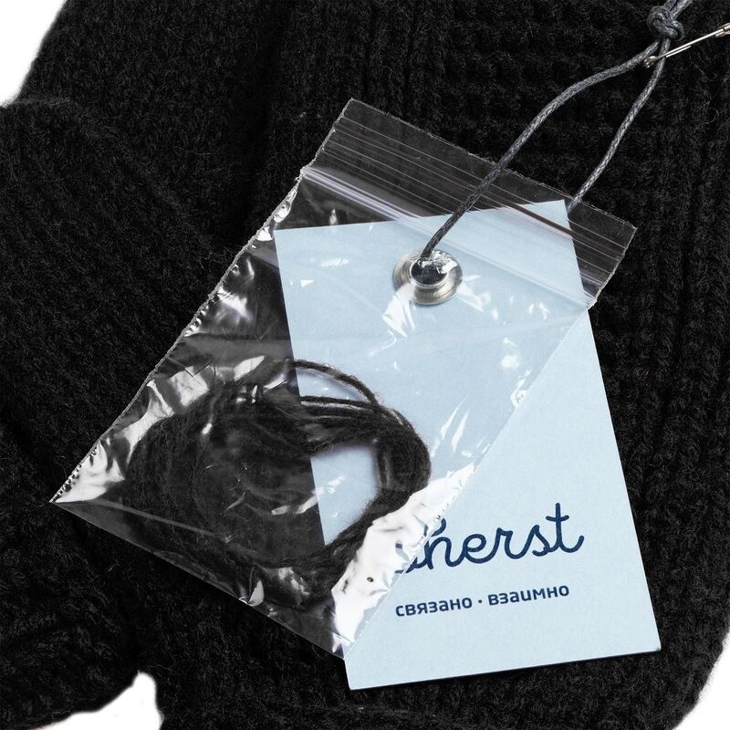 Варежки Brugge, черные арт.10765.30