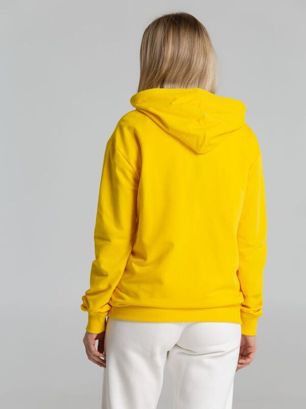 Толстовка на молнии с капюшоном Unit Siverga, желтая арт.6895.80