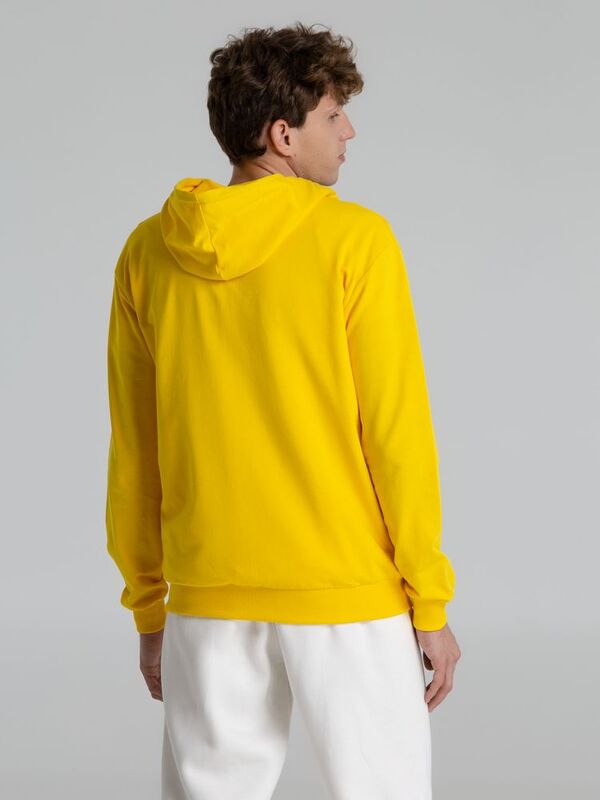 Толстовка на молнии с капюшоном Unit Siverga, желтая арт.6895.80