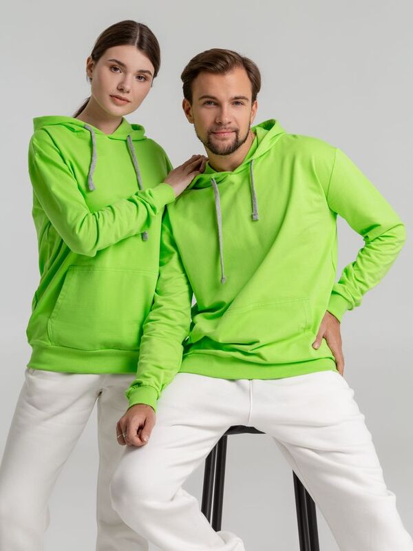 Толстовка с капюшоном Unit Kirenga, зеленое яблоко арт.6894.94