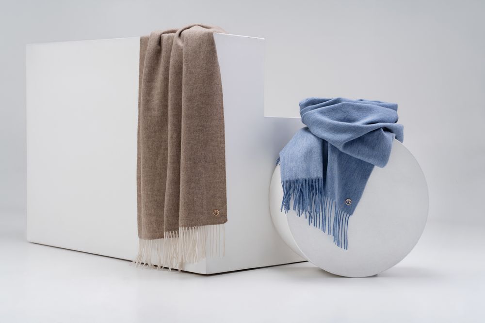 Палантин Gorgeous, голубой арт.15899.41