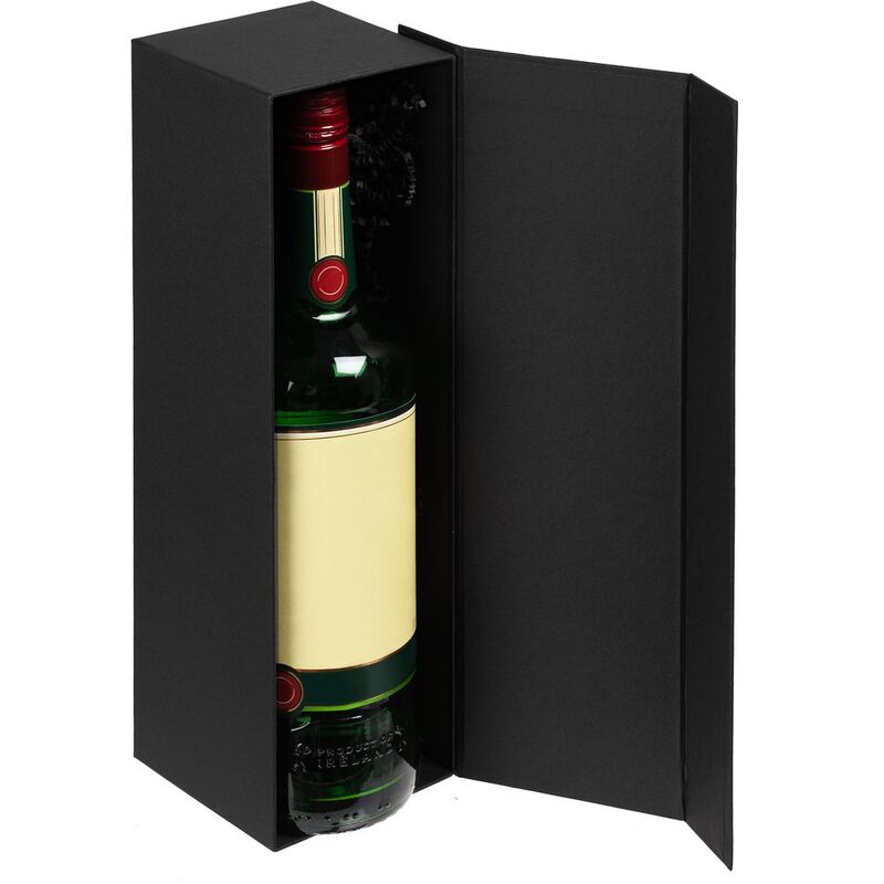 Коробка под бутылку Color Jacket, черная арт.12023.30