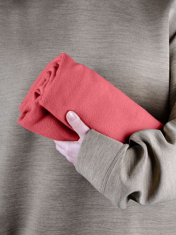 Флисовый плед Warm&Peace, розовый (коралловый) арт.7669.21