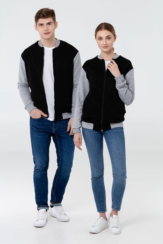 Бомбер College, черный арт.11577.30