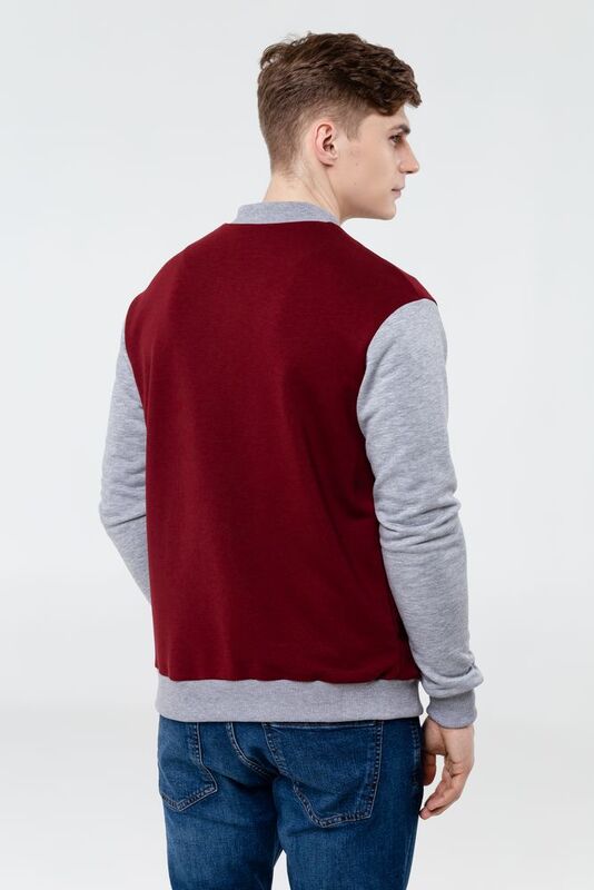 Бомбер College, бордовый арт.11577.55