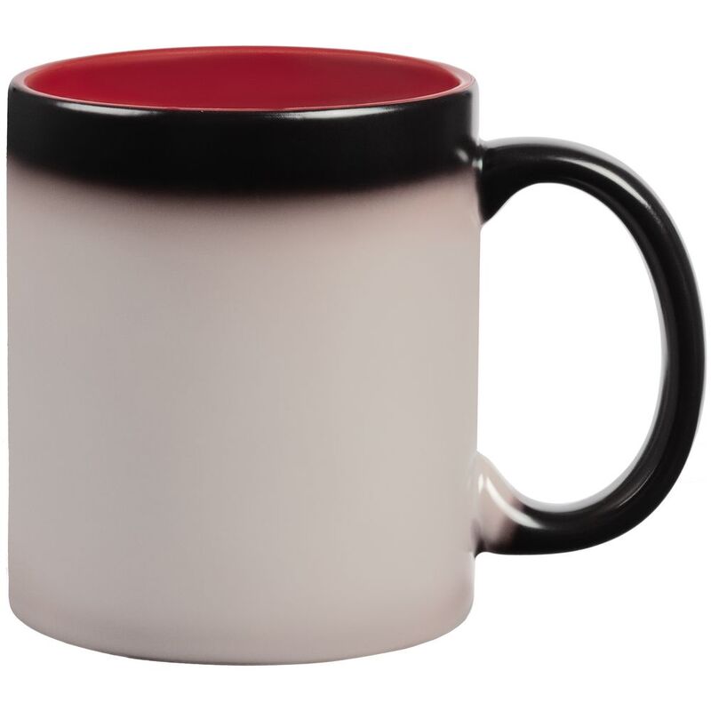 Кружка-хамелеон On Display, матовая, черная с красным арт.10869.50