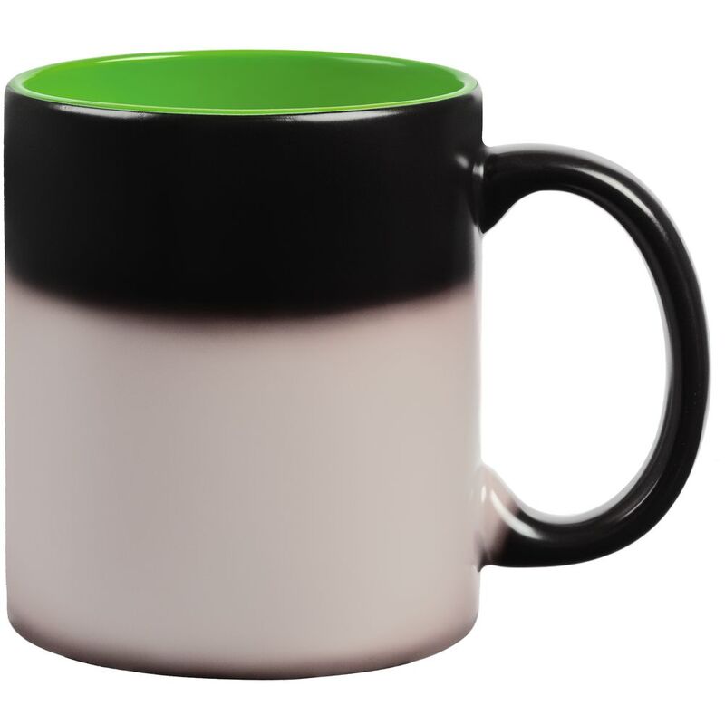 Кружка-хамелеон On Display, матовая, черная с зеленым арт.10869.90