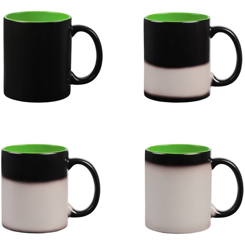 Кружка-хамелеон On Display, матовая, черная с зеленым арт.10869.90