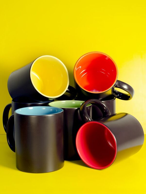 Кружка-хамелеон On Display, матовая, черная с желтым арт.10869.80