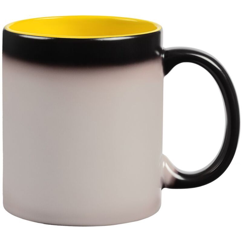 Кружка-хамелеон On Display, матовая, черная с желтым арт.10869.80
