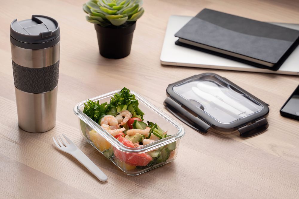 Ланчбокс Hard Work, серый арт.10872.10