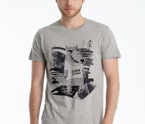 Футболка &laquo;Волка футболка&raquo;, серый меланж арт.71943.11