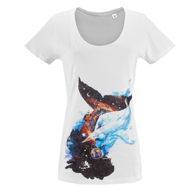 Футболка женская &laquo;Гиганты Вселенной&raquo;, белая арт.70405.60