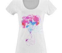 Футболка женская &laquo;Удивительная кошка&raquo;, белая арт.70775.60