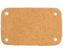 Лейбл кожаный Beta, S, бежевый арт.13845.12