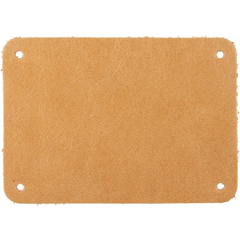 Лейбл кожаный Beta, XL, бежевый арт.13944.12