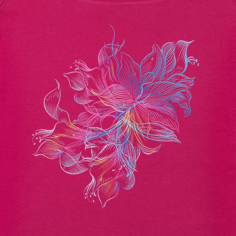 Футболка женская Vibrance, темно-розовая (фуксия) арт.70446.57