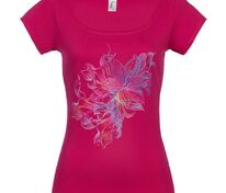 Футболка женская Vibrance, темно-розовая (фуксия) арт.70446.57