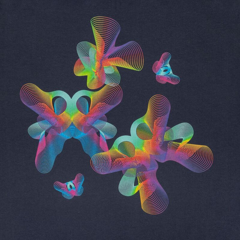 Футболка женская Butterflies, темно-синяя арт.70370.40